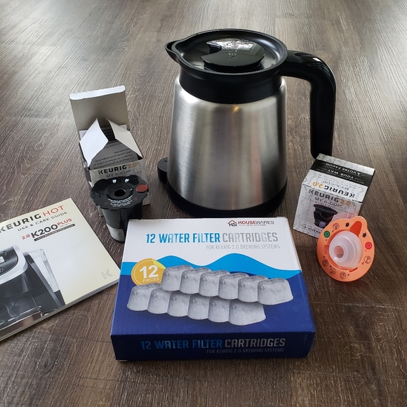 Keurig 2.0 Stainless Steel Thermal Carafe & Accs